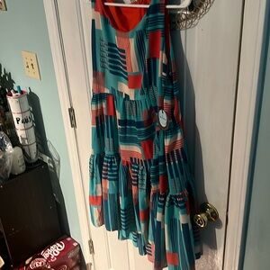 Eva Franco Panama Blue Coconinno size 6, NWT
Trapeze Dress Made in the USA